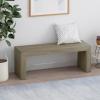 Ivy Farmhouse Acacia Wood Dining Bench, Light Gray Oak(Light Gray Oak)