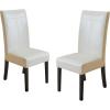 Christopher Knight Home Lissa PU Dining Chairs, 2-Pcs Set, Ivory