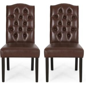 Christopher Knight Home Harriet Dining Chair Sets, Dark Brown(Dark Brown)