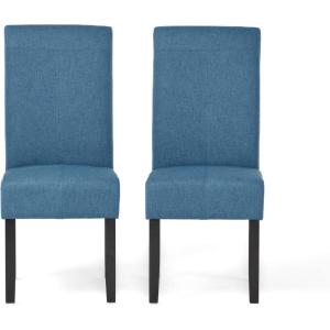 Christopher Knight Home Pertica Fabric Dining Chairs, 2-Pcs Set, Blue(Blue)