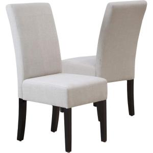 Christopher Knight Home Pertica Linen Dining Chairs, 2-Pcs Set, Natural