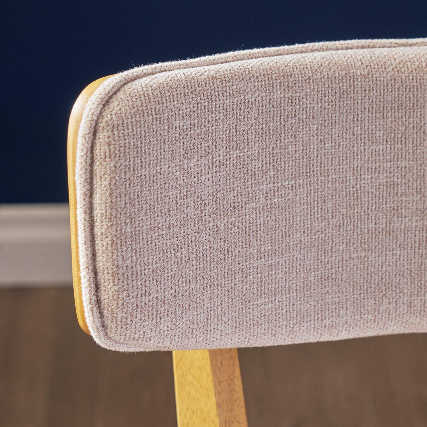 image:imageChristopher Knight Home Abrielle MidCentury Modern Fabric Dining Chairs with Natural Oak Finished Rubberwood Frame 2Pcs Set Dark Grey Natural OakLight Beige Natural Oak abrielle