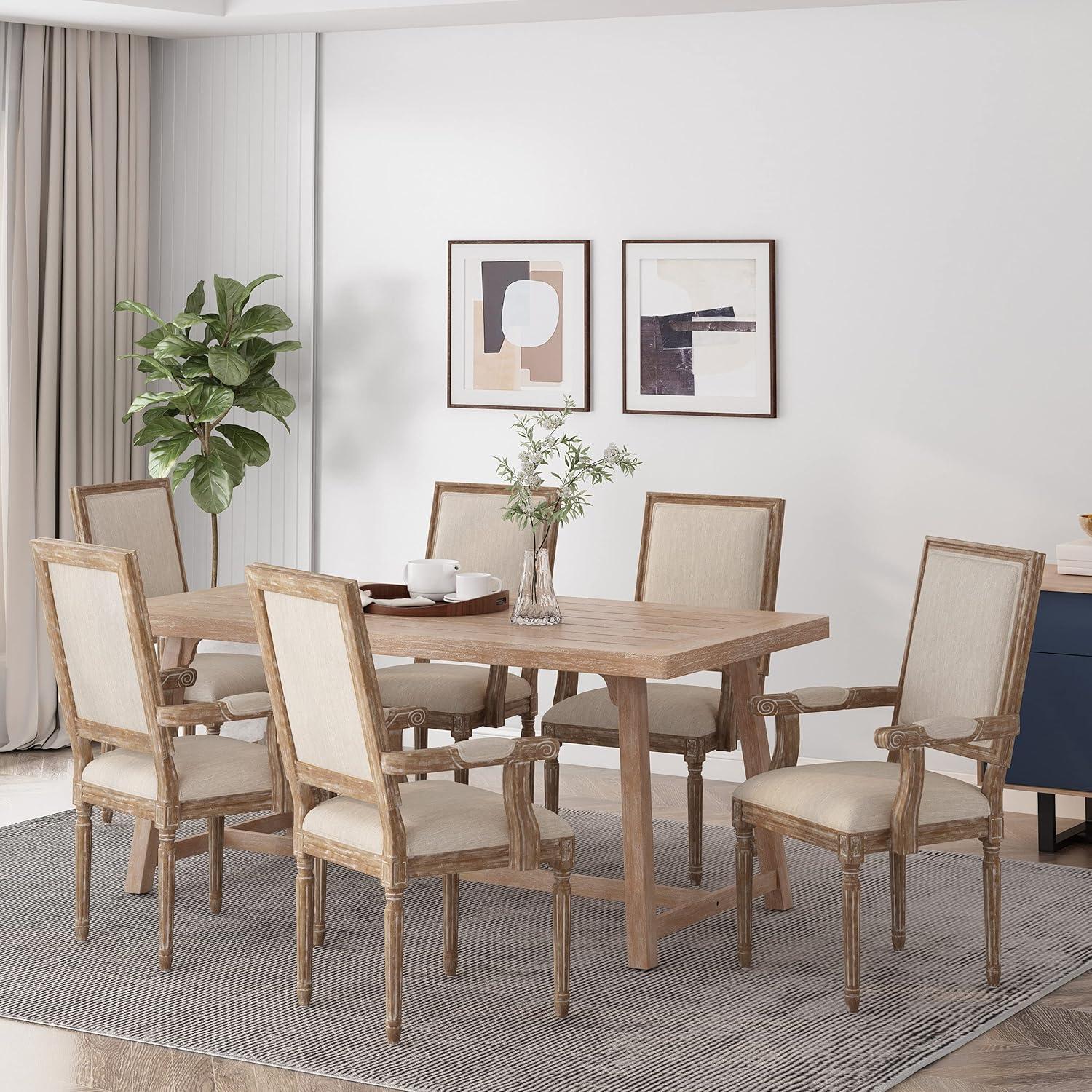 image:imageChristopher Knight Home Maria DINING CHAIR SETS Light Grey NaturalBeige Natural