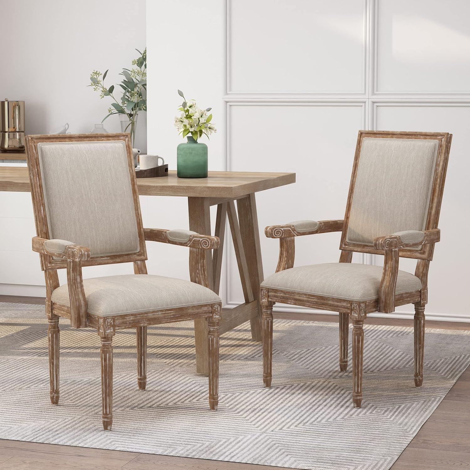 image:imageChristopher Knight Home Maria DINING CHAIR SETS Light Grey NaturalBeige Natural
