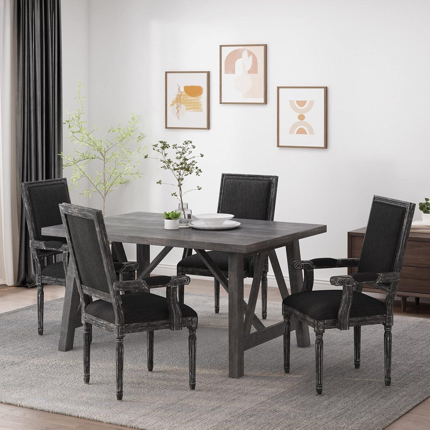 image:imageChristopher Knight Home Maria DINING CHAIR SETS Light Grey NaturalBlack Gray