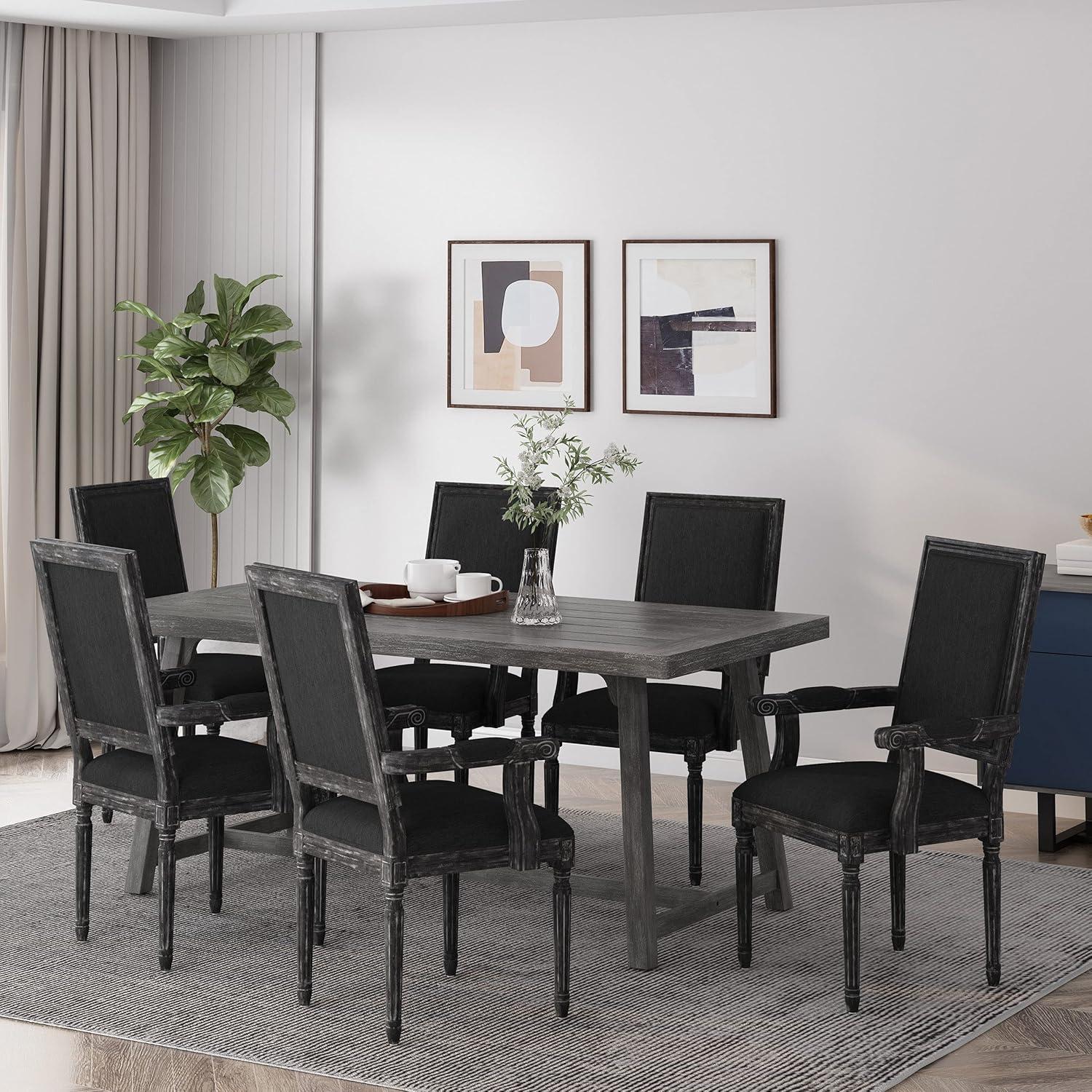 image:imageChristopher Knight Home Maria DINING CHAIR SETS Light Grey NaturalBlack Gray