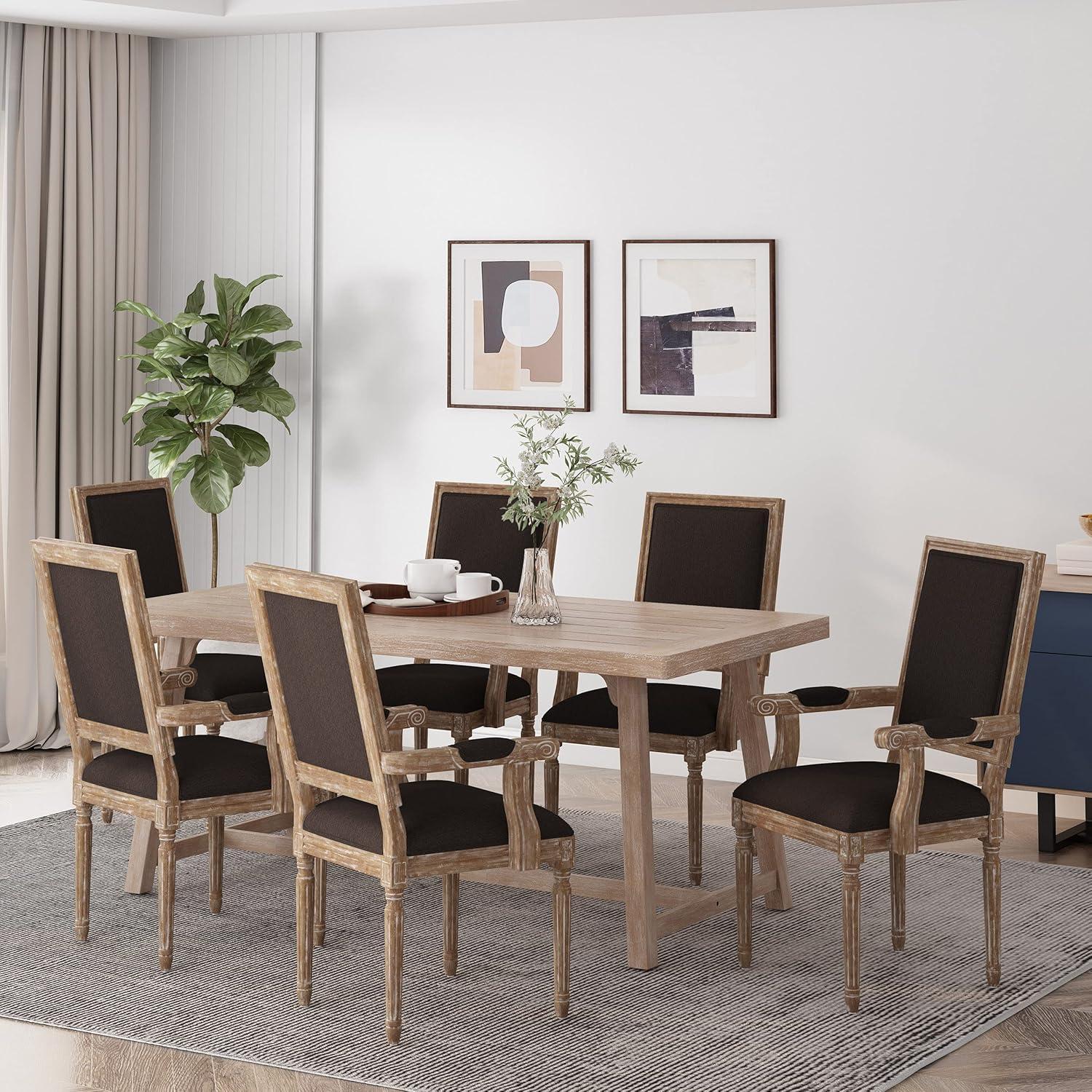 image:imageChristopher Knight Home Maria DINING CHAIR SETS Light Grey NaturalBrown Natural