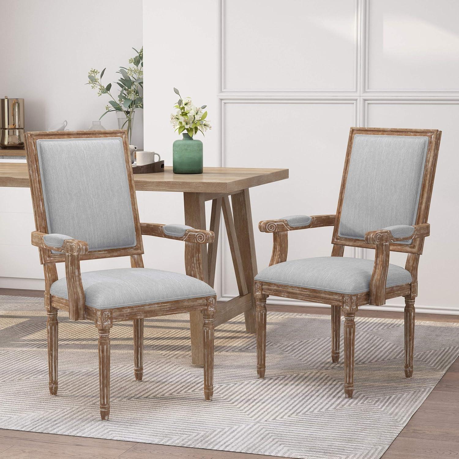 image:imageChristopher Knight Home Maria DINING CHAIR SETS Light Grey NaturalLight Gray Natural