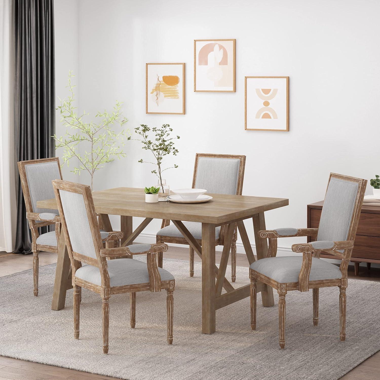 image:imageChristopher Knight Home Maria DINING CHAIR SETS Light Grey NaturalLight Gray Natural