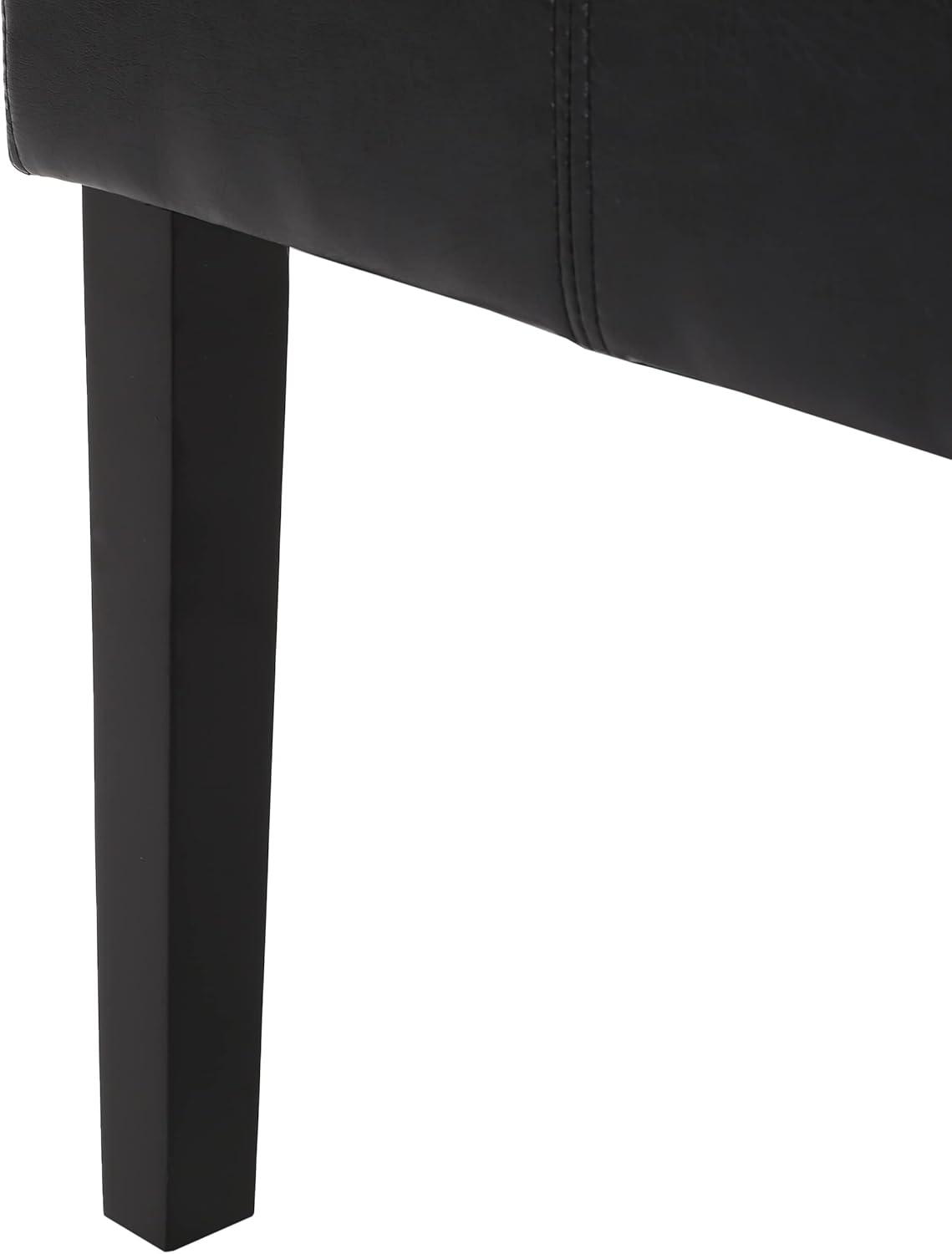 image:imageChristopher Knight Home Pertica TStitch Leather Dining Chairs 4Pcs Set Chocolate BrownMidnight Black Espresso