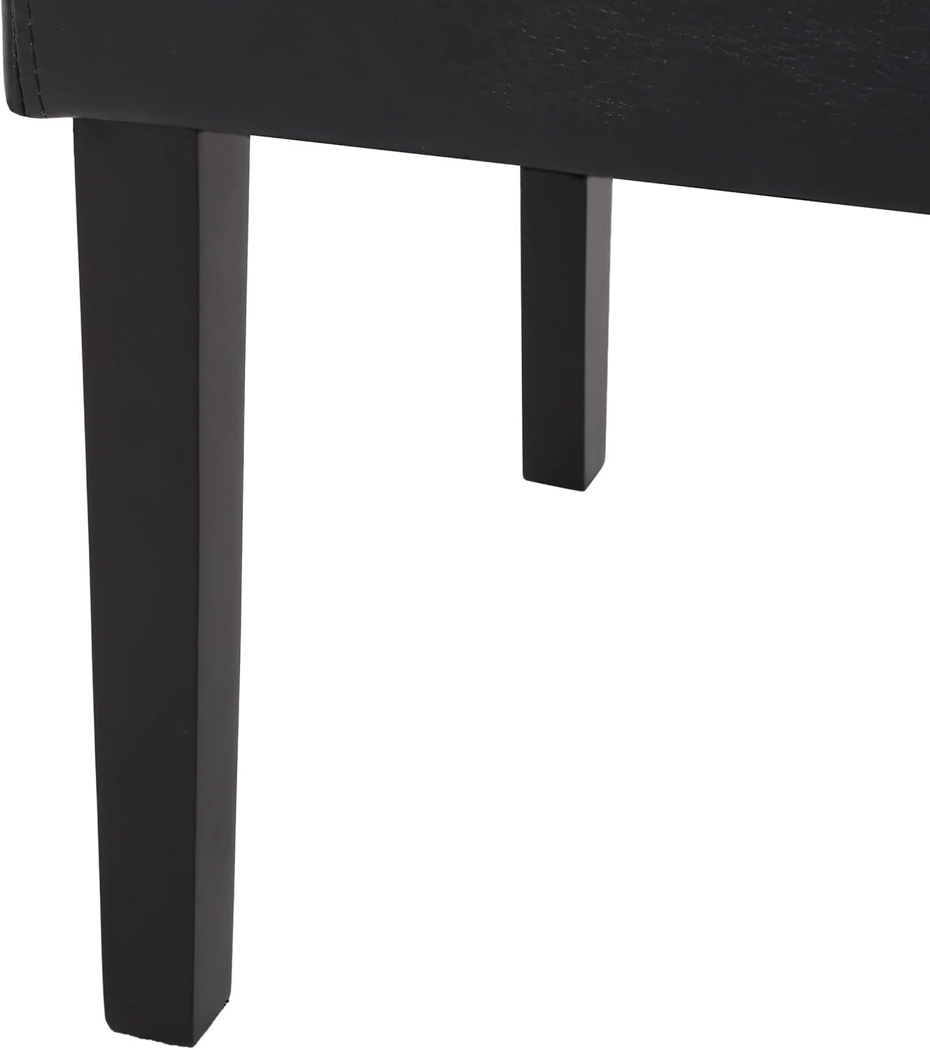 image:imageChristopher Knight Home Pollards Upholstered Dining Chairs Faux Leather Midnight BlackEspresso Set of 2