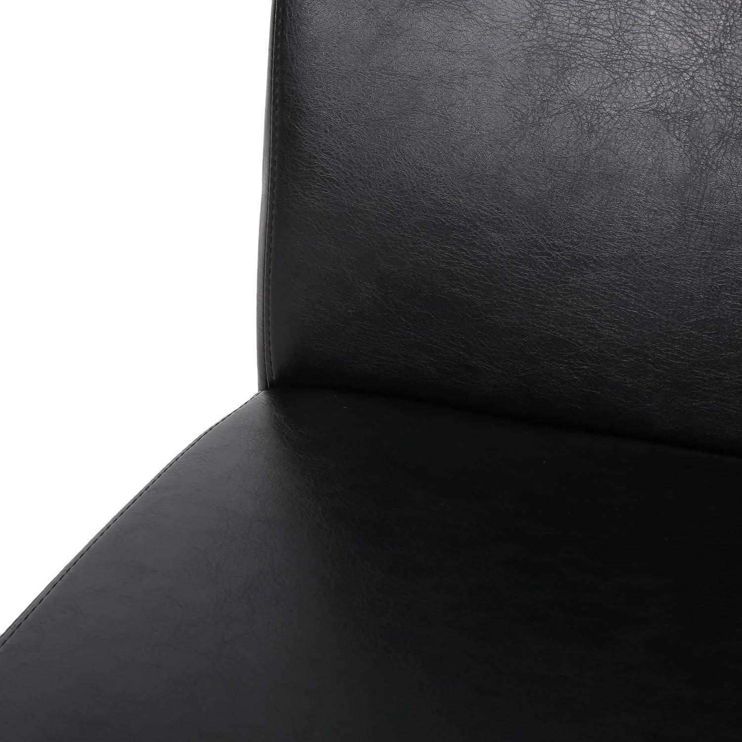 image:imageChristopher Knight Home Pollards Upholstered Dining Chairs Faux Leather Midnight BlackEspresso Set of 2