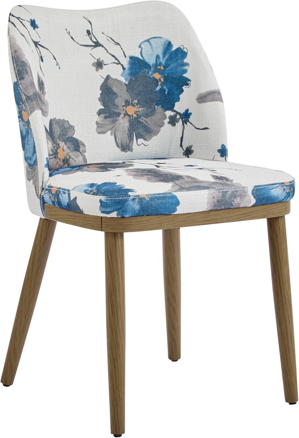 image:imageChristopher Knight Home Set of 2 Ringo Fabric Upholstered Dining Chairs Rubberwood Frame Curved BackrestFoamFilled Cushion Armless Accent ChairSide Chair Dining RoomKitchen ApricotWalnutBrownbluewhite
