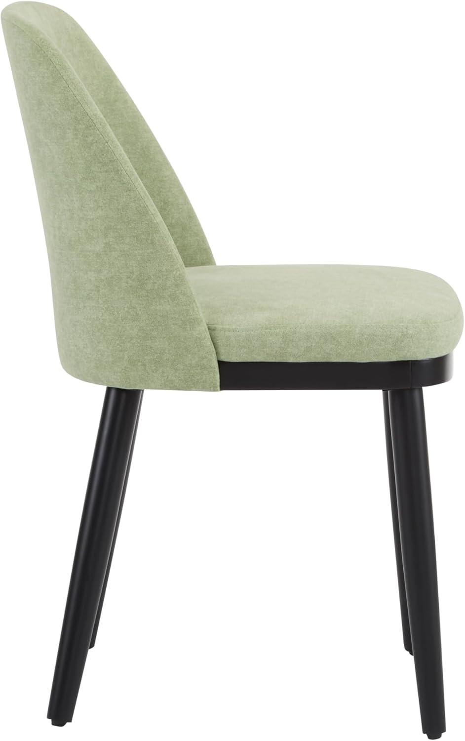 image:imageChristopher Knight Home Set of 2 Ringo Fabric Upholstered Dining Chairs Rubberwood Frame Curved BackrestFoamFilled Cushion Armless Accent ChairSide Chair Dining RoomKitchen ApricotWalnutMintblack