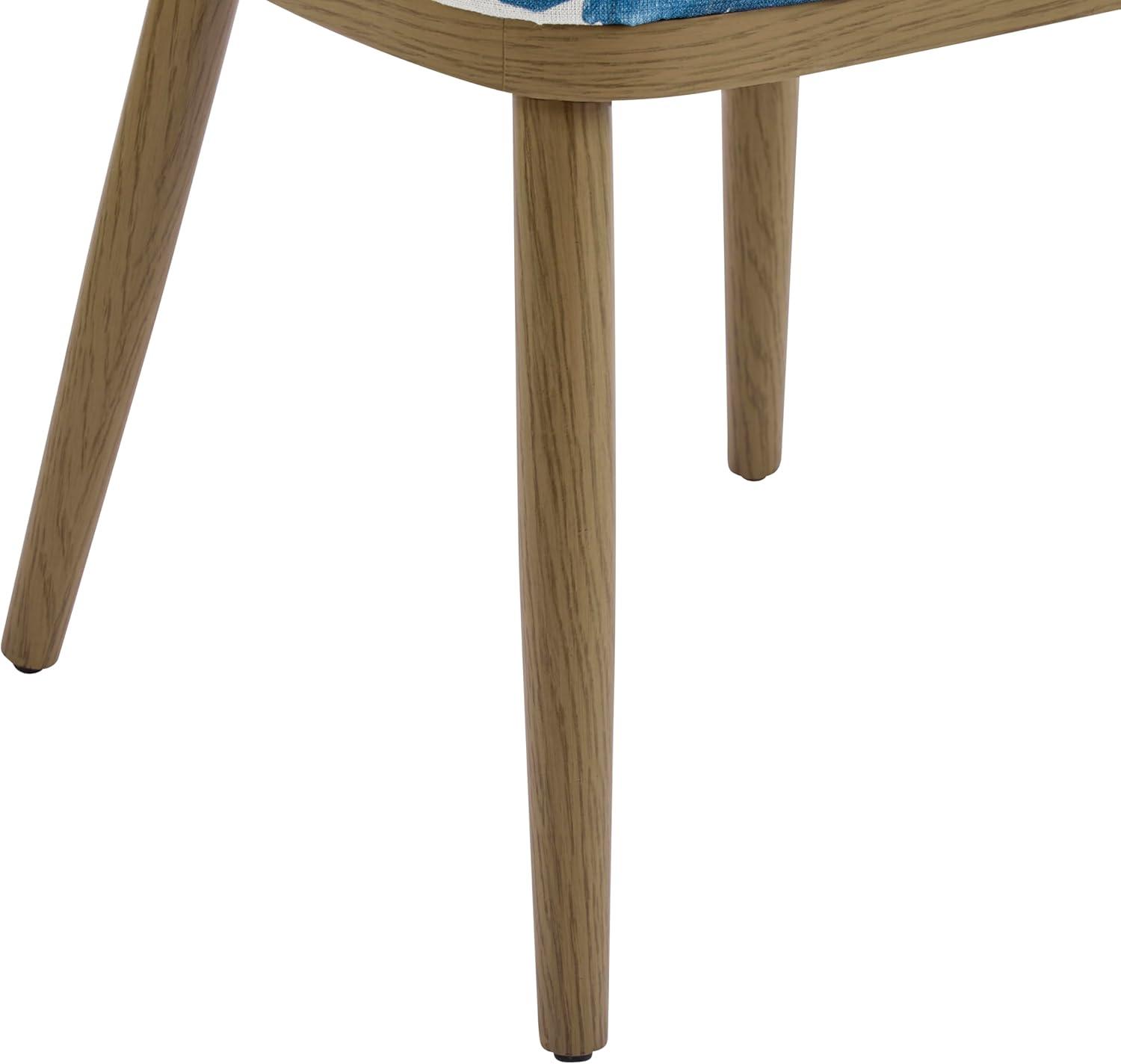 image:imageChristopher Knight Home Set of 2 Ringo Fabric Upholstered Dining Chairs Rubberwood Frame Curved BackrestFoamFilled Cushion Armless Accent ChairSide Chair Dining RoomKitchen ApricotWalnutBrownbluewhite