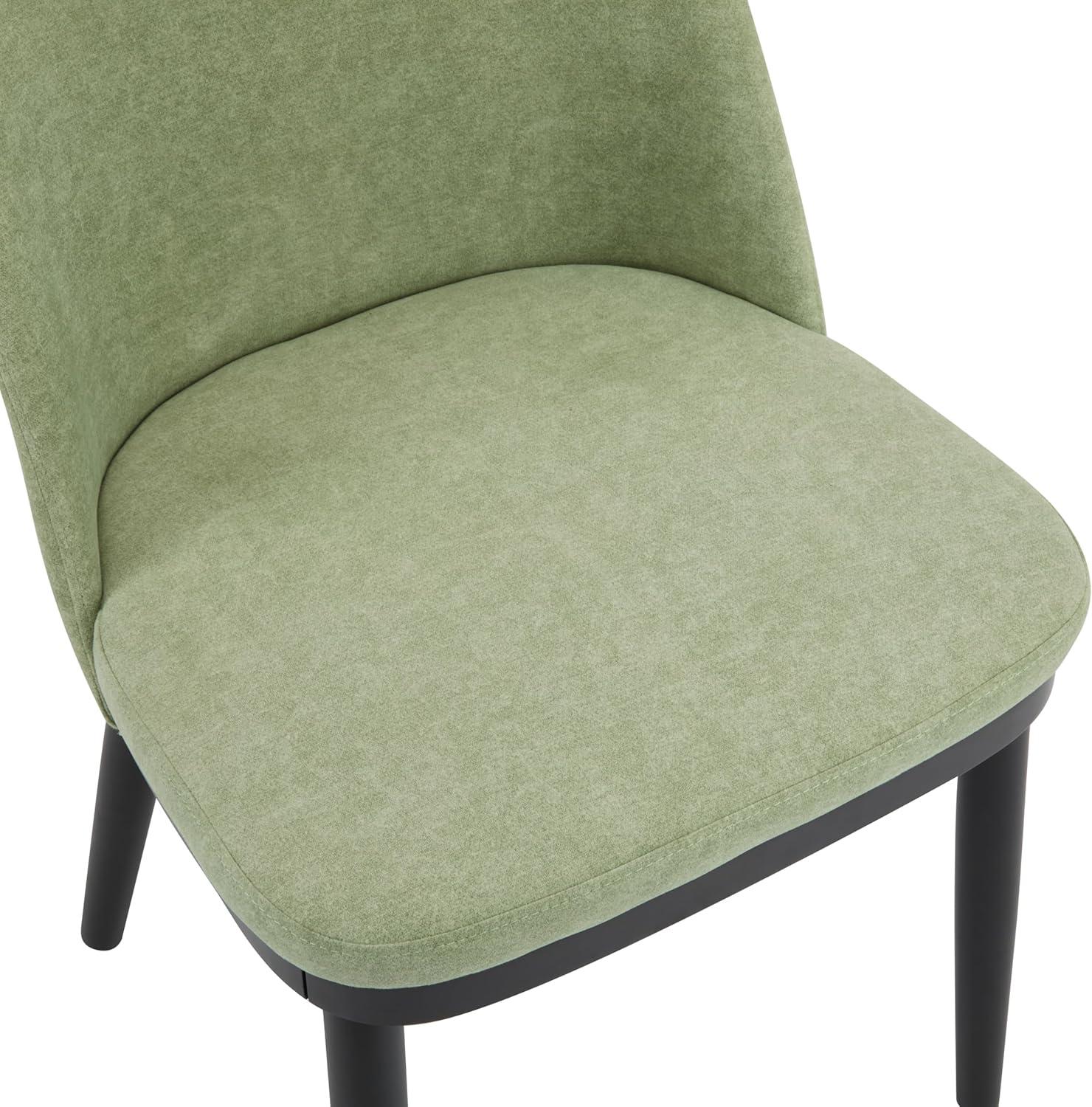 image:imageChristopher Knight Home Set of 2 Ringo Fabric Upholstered Dining Chairs Rubberwood Frame Curved BackrestFoamFilled Cushion Armless Accent ChairSide Chair Dining RoomKitchen ApricotWalnutMintblack