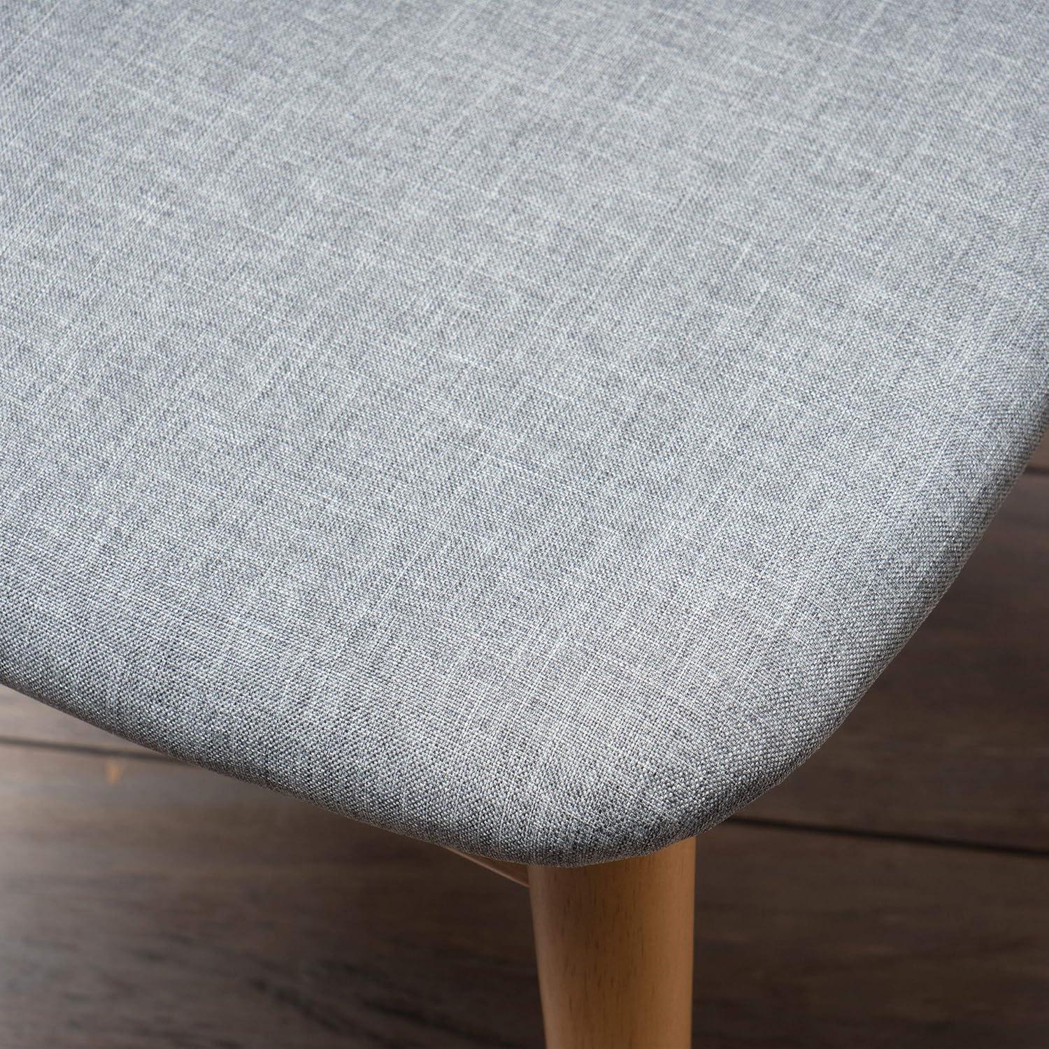 image:imageGDF Studio Barron Fabric Finish Dining Chairs Set of 2 2Pcs Set GreyOak