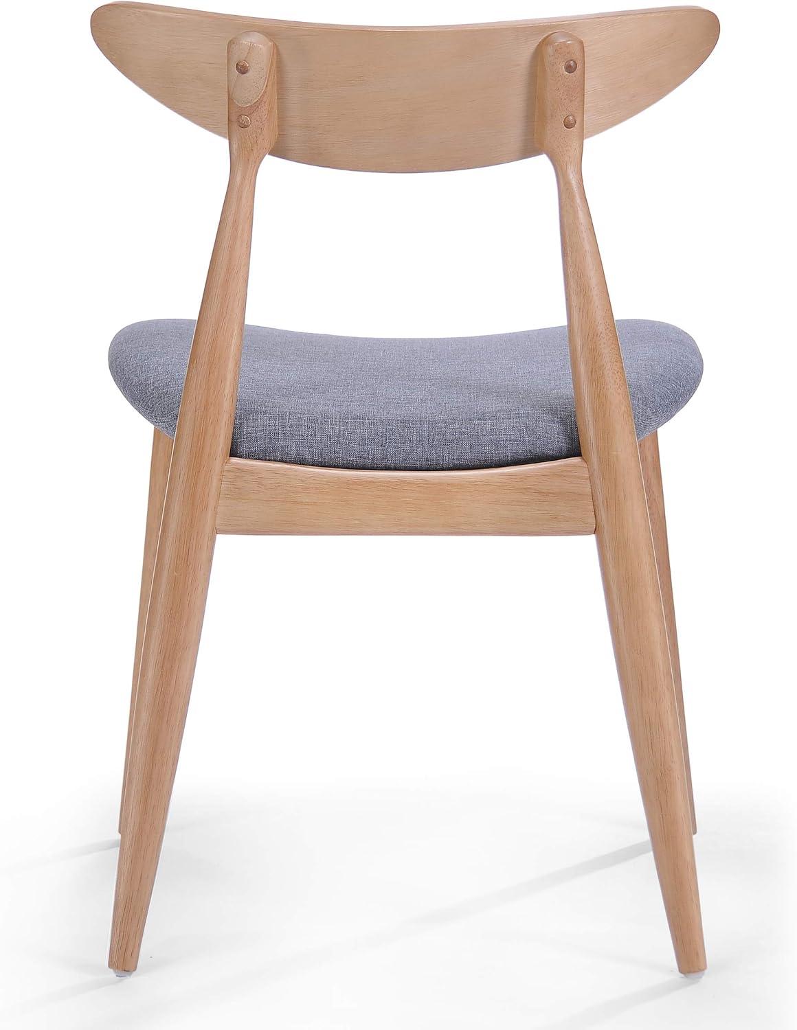 image:imageGDF Studio Barron Fabric Finish Dining Chairs Set of 2 2Pcs Set GreyOak
