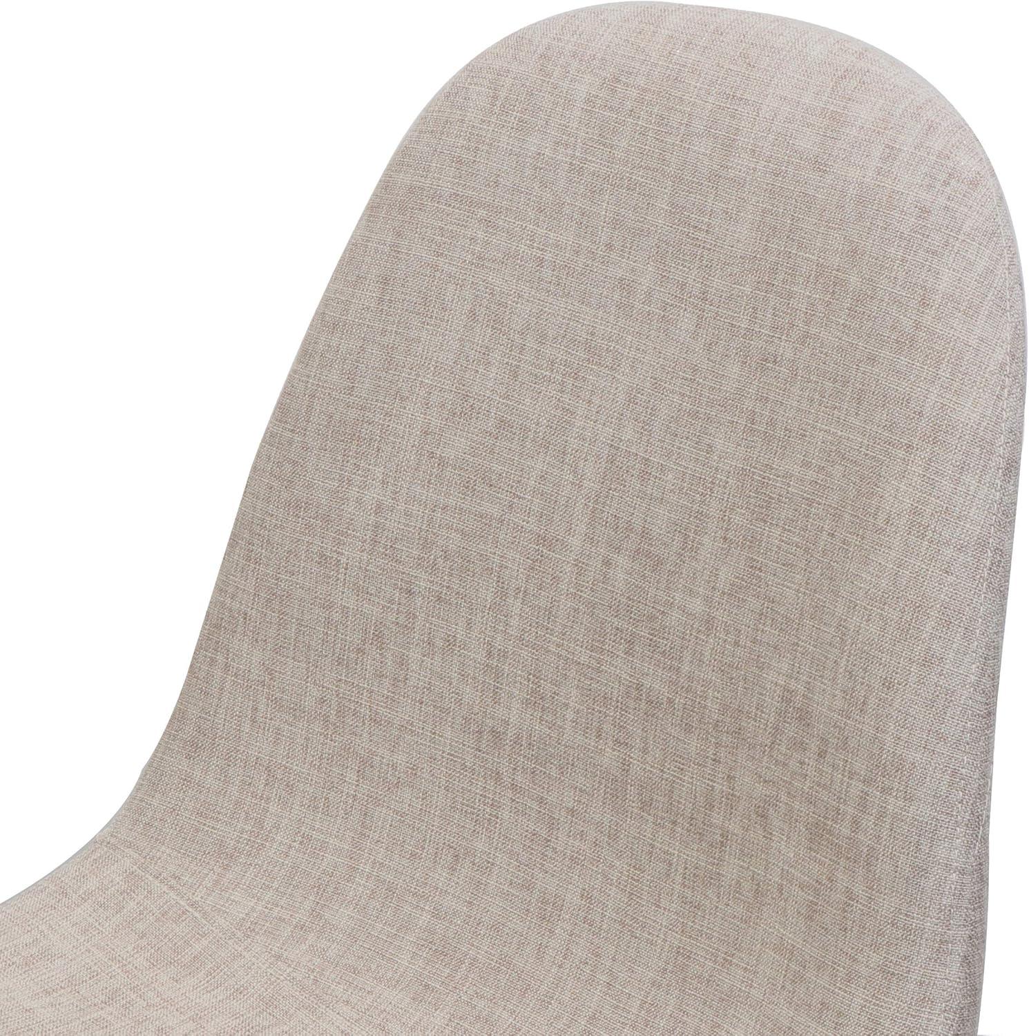 image:imageGDFStudio Great Deal Furniture Mid Century Wheat Fabric Dining Chairs with Dark Walnut Wood Finished Legs Set of 2Wheat