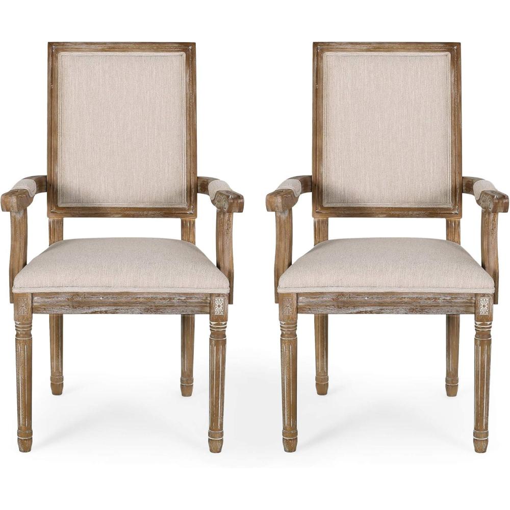 image:imageChristopher Knight Home Maria DINING CHAIR SETS Light Grey NaturalBeige Natural