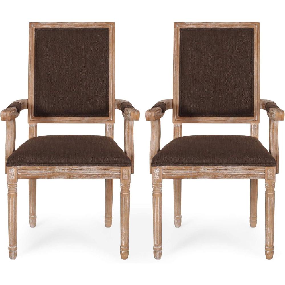 image:imageChristopher Knight Home Maria DINING CHAIR SETS Light Grey NaturalBrown Natural