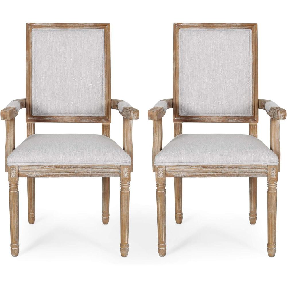 image:imageChristopher Knight Home Maria DINING CHAIR SETS Light Grey NaturalLight Gray Natural