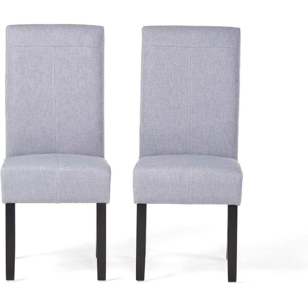 image:imageChristopher Knight Home Pertica Fabric Dining Chair Set Of 2Wood Light Grey
