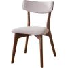 Christopher Knight Home Abrielle Mid-Century Modern Fabric Dining Chairs with Natural Oak Finished Rubberwood Frame, 2-Pcs Set, Dark Grey / Natural Oak(Beige  Brown)