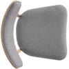 Christopher Knight Home Abrielle Mid-Century Modern Fabric Dining Chairs with Natural Oak Finished Rubberwood Frame, 2-Pcs Set, Dark Grey / Natural Oak(Dark Grey / Natural Oak)