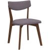 Christopher Knight Home Abrielle Mid-Century Modern Fabric Dining Chairs with Natural Oak Finished Rubberwood Frame, 2-Pcs Set, Dark Grey / Natural Oak(Dark Grey / Natural Walnut abrielle)