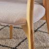 Christopher Knight Home Abrielle Mid-Century Modern Fabric Dining Chairs with Natural Oak Finished Rubberwood Frame, 2-Pcs Set, Dark Grey / Natural Oak(Light Beige / Natural Oak abrielle)