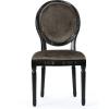 Christopher Knight Home Camille Traditional Velvet Dining Chairs, 2-Pcs Set, Grey / Gloss Black