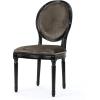 Christopher Knight Home Camille Traditional Velvet Dining Chairs, 2-Pcs Set, Grey / Gloss Black