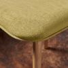Christopher Knight Home Chazz Mid-Century Fabric Dining Chairs with Natural Oak Finished Frame, 2-Pcs Set, Green Tea / Natural Oak Finish(Green Tea)