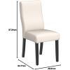 Christopher Knight Home Corbin Fabric Dining Chairs, 2-Pcs Set, Ivory(Ivory)