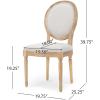 Christopher Knight Home Hilary French Country Fabric Dining Chairs (Set of 4), Beige, Natural
