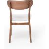 Christopher Knight Home Lucious Fabric / Walnut Finish Dining Chairs, 2-Pcs Set, Light Beige
