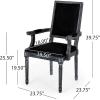 Christopher Knight Home Maria DINING CHAIR SETS, Light Grey + Natural(Black + Gray)