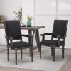 Christopher Knight Home Maria DINING CHAIR SETS, Light Grey + Natural(Black + Gray)