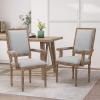 Christopher Knight Home Maria DINING CHAIR SETS, Light Grey + Natural(Light Gray + Natural)