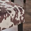 Christopher Knight Home Pertica Contemporary Velvet Dining Chairs, 2-Pcs Set, Milk Cow / Dark Brown