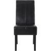 Christopher Knight Home Pertica T-Stitch Leather Dining Chairs, 4-Pcs Set, Chocolate Brown(Midnight Black + Espresso)