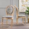 Christopher Knight Home Phinnaeus Fabric Dining Chairs, 2-Pcs Set, Black / White Pattern