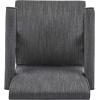 Christopher Knight Home Set of 2 Indoor Fabric Upholstery and Rubberwood A-Shaped Frame Dining Chair, Upholstered Backrest, Soft Armchairs for Dining Room, Kitchen, Restaurant, Charcoal and Natural(Charcoal+weatered Natural Finish)