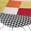 Christopher Knight Home Wilmette Fabric Chair with Chromed Legs, Patchwork 18D x 21W x 32H in