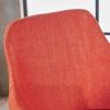 Christopher Knight Home Zeila Mid-Century Modern Fabric Dining Chair with Wood Finished Metal Legs, 2-Pcs Set, Muted Orange / Light Brown