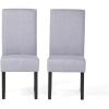 Christopher Knight Home Pertica Fabric Dining Chair (Set Of 2),Wood, Light Grey