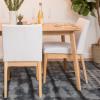 GDFStudio Christopher Knight Home Kwame Fabric / Oak Finish Dining Chairs, 2-Pcs Set, Light Beige