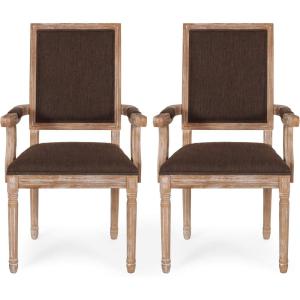Christopher Knight Home Maria DINING CHAIR SETS, Light Grey + Natural(Brown + Natural)