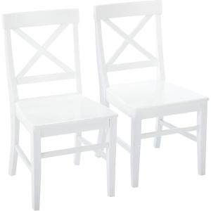 Christopher Knight Home Roshan Farmhouse Acacia Wood Dining Chairs, White